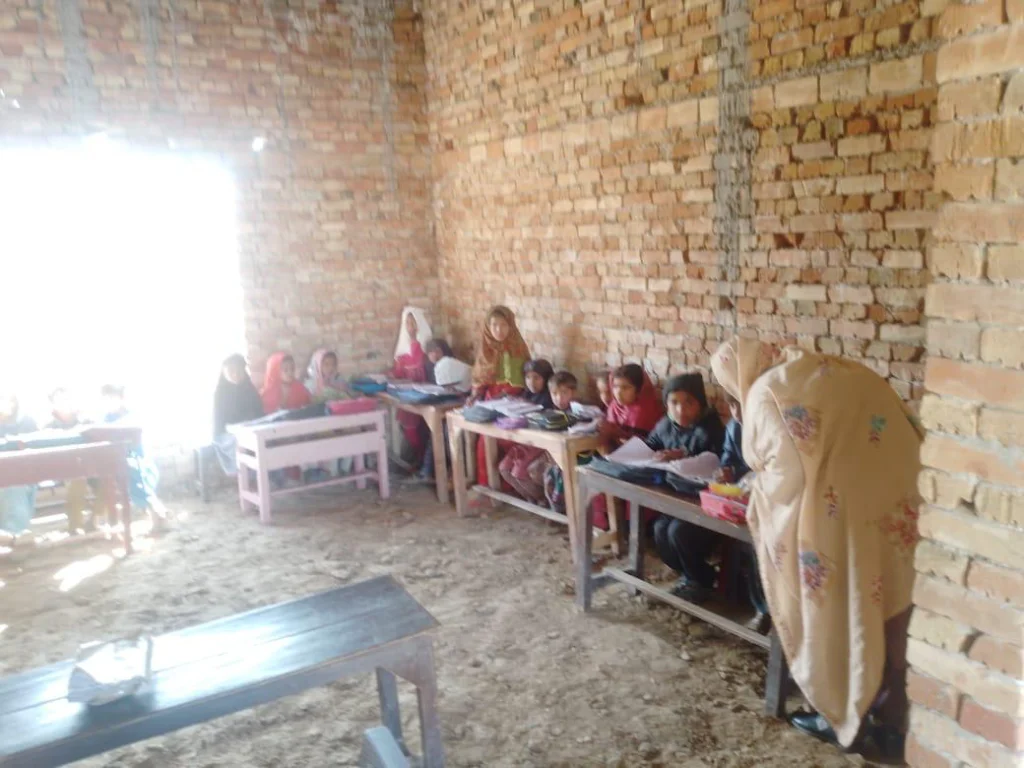 Students in school uniforms